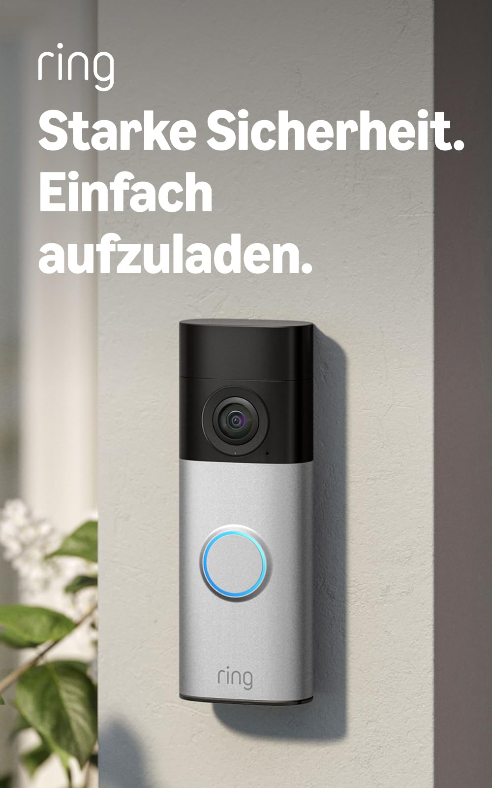 Ring Akku-Videotürklingel Plus (Battery Video Doorbell Plus) (neueste Gen.), Kabellose Türklingel-Kamera, Retinal 2K, 6x-Zoom… – Ansicht 2