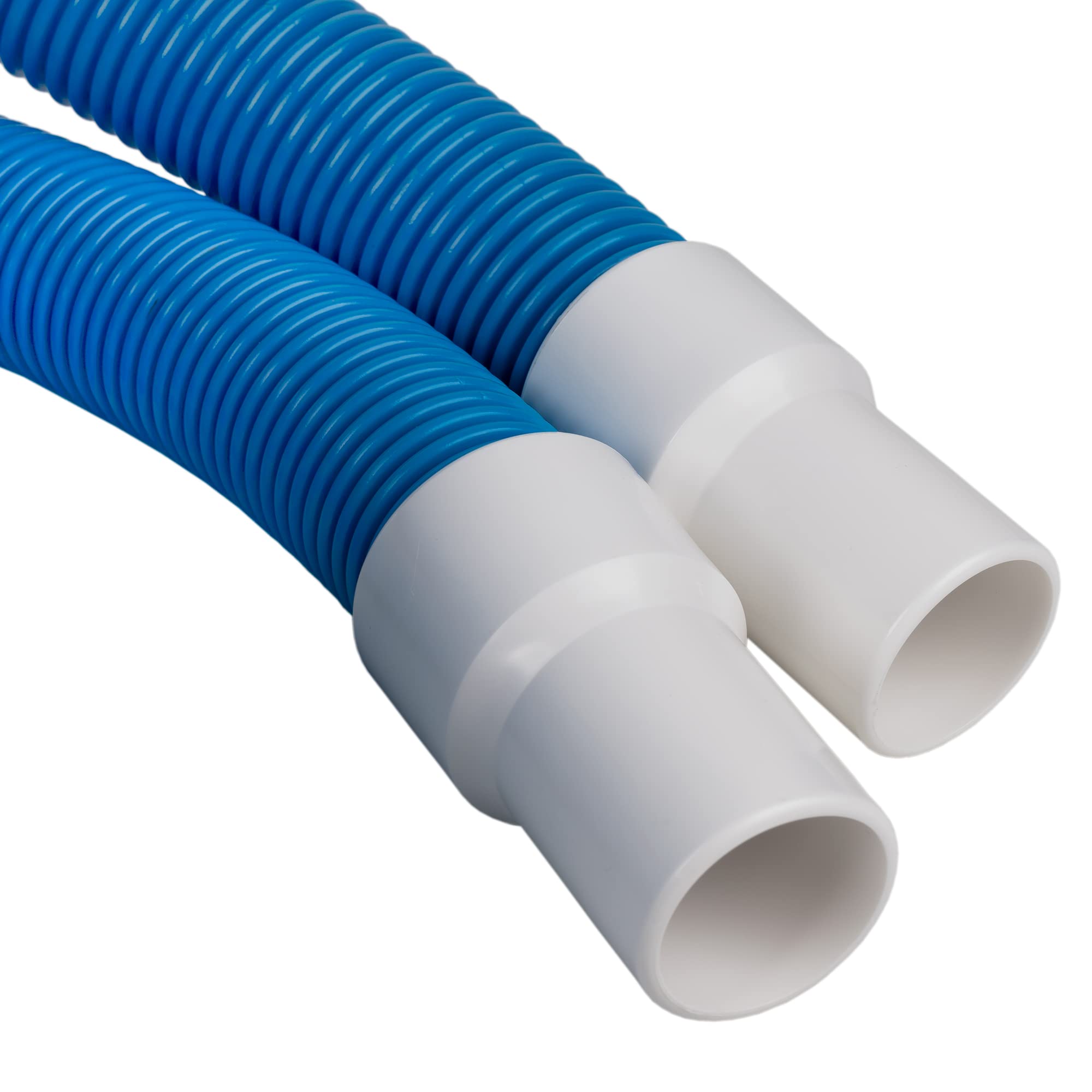 Cofan Tuyau auto-flottant bleu très flexible pour piscine | Diamètre du tuyau Ø 3,8 cm et 12 mètres de longueur | Équipé de terminaux