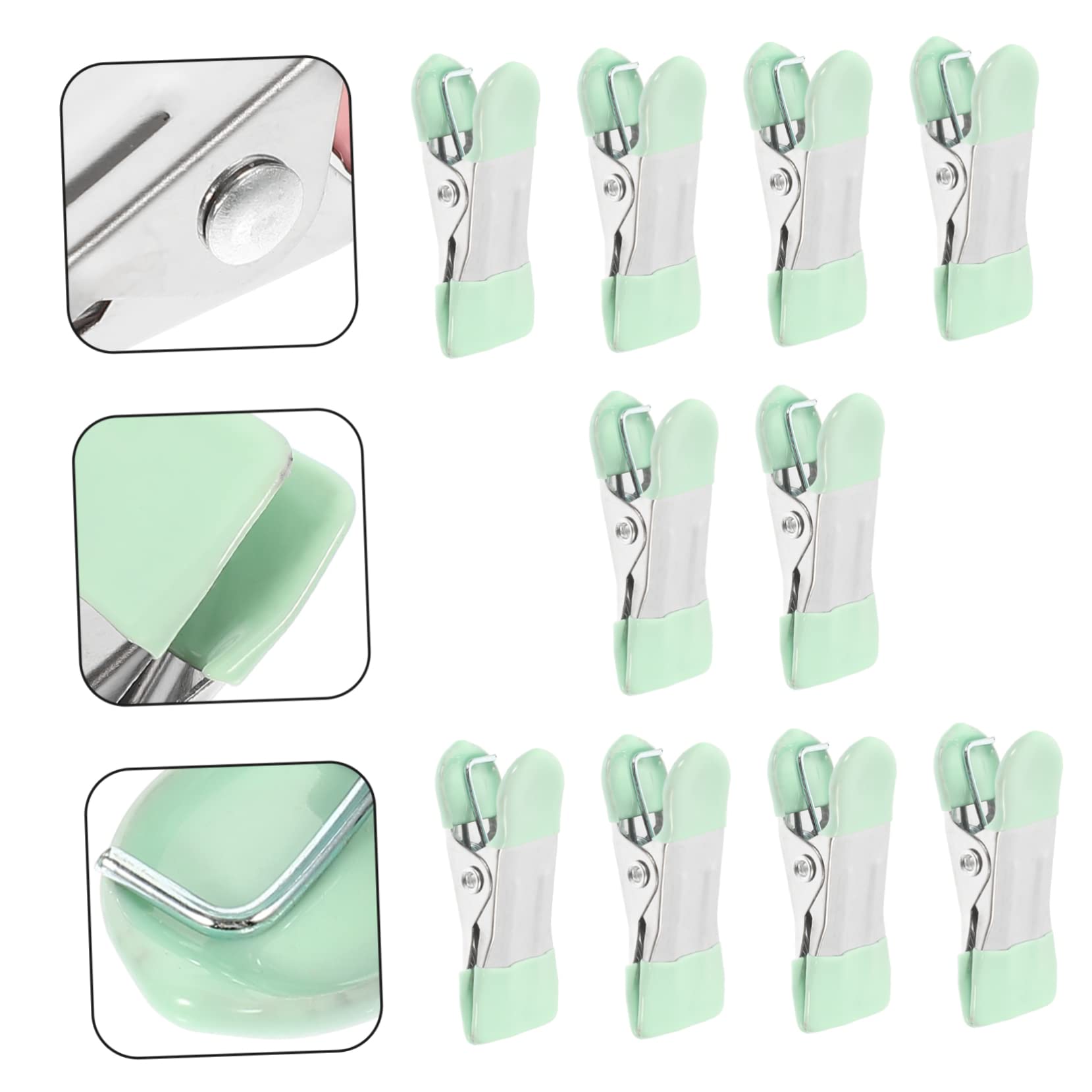 Alipis 3 Set Di Mollette in Metallo Antivento Per Appendere Pantaloni Gonne Trapunte Asciugamani in Acciaio Inox 10 Pezzi*3