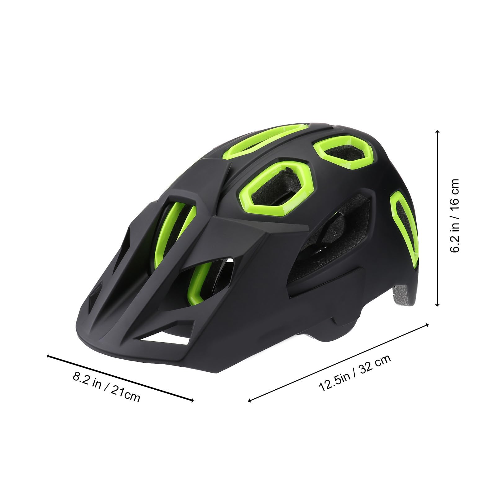 Housoutil Casco Vento Regolabile Nero al Riduce Resistenza e Bicicletta Casco Mtb in PC da Uomo Donna Ciclismo All'aperto Weekend