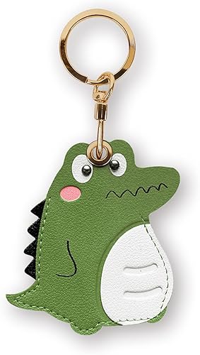 Miniatura 94 de Funda de cuero compatible con Apple AirTag, rastreador de llavero GPS Airtag con llavero, cubierta protectora antiarañazos para AirTag