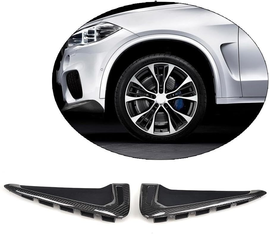 Carbon Fiber Replacement Side Air Vent Fender Trims fits for BMW xDrive X5 F15 M Bumper 2014-2016