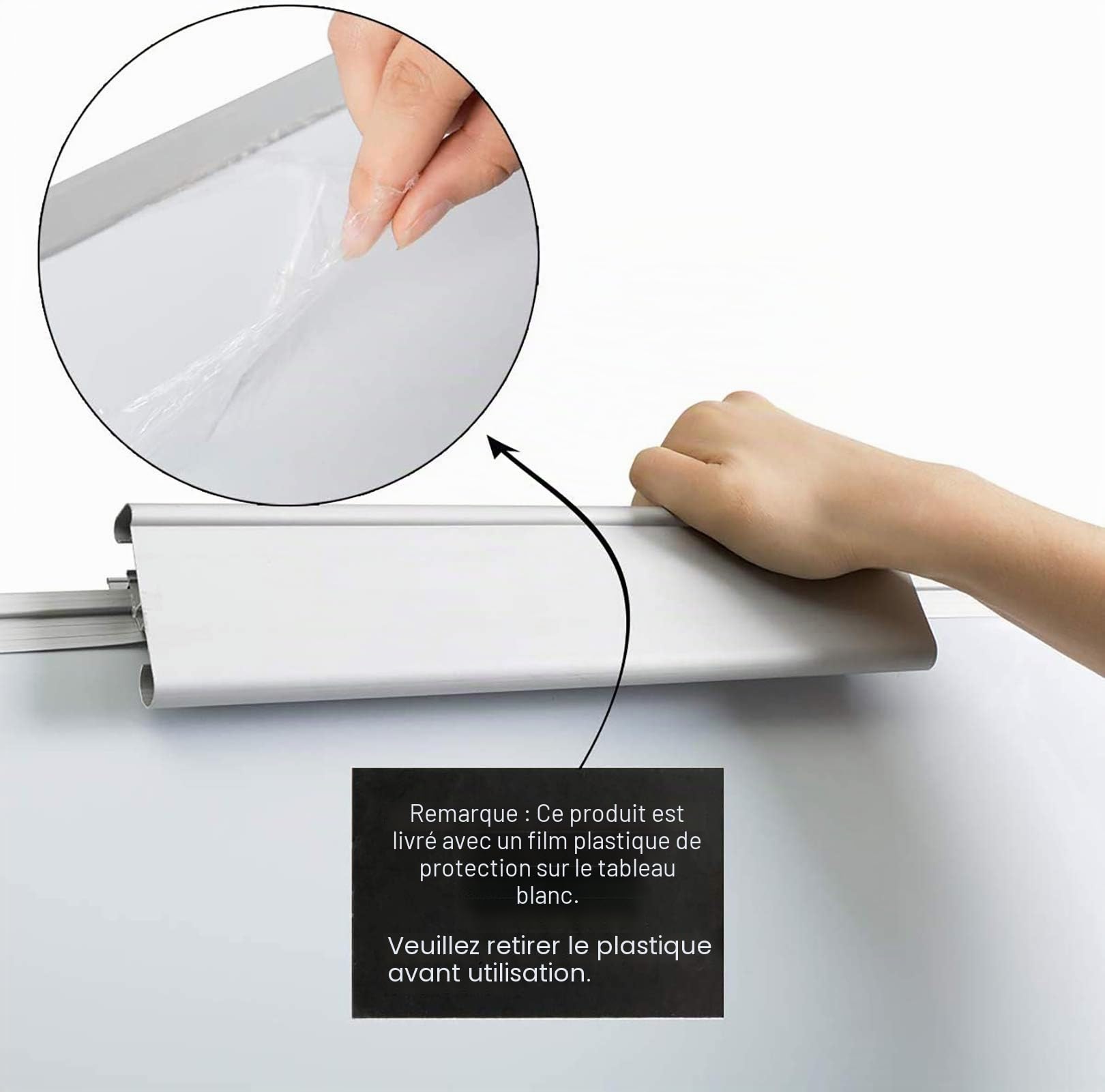 DOEWORKS Tableau Blanc Chevalet 90 x 60cm avec Trépied Support, Tableau Magnétique Effaçable à Sec, Hauteur Réglable & Pliable pour Maison École Bureau, Blanc