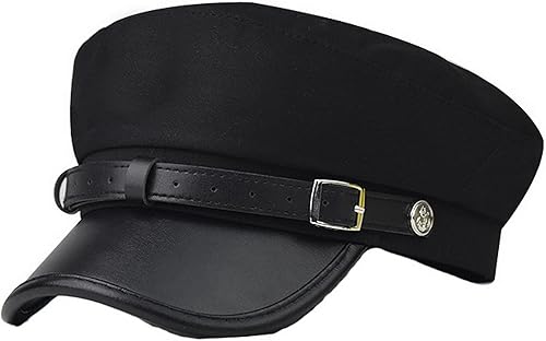 Brcus Gorra para hombre y mujer, diseño de capitán de marinero, boina de pico