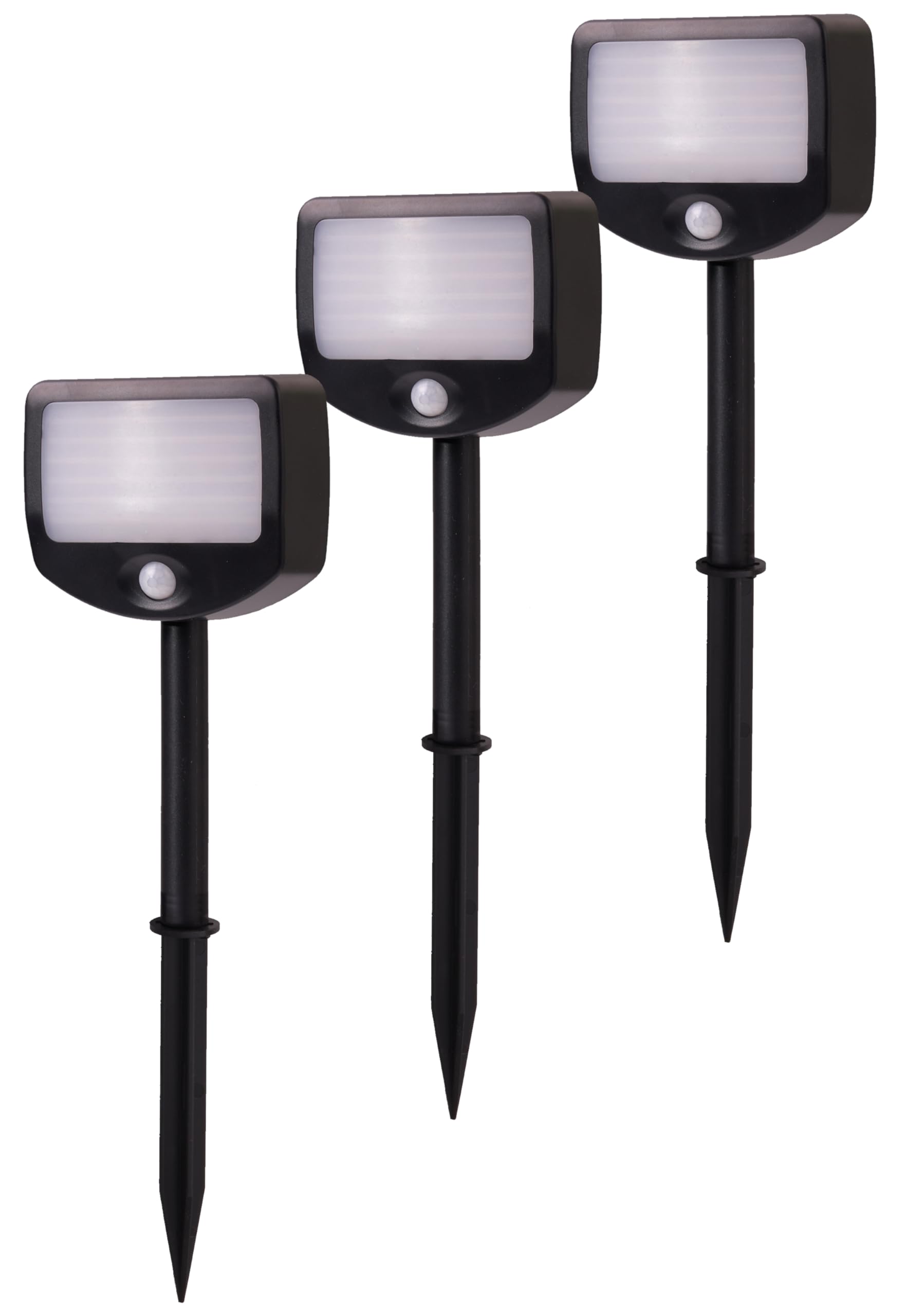 Northpoint Reflektor LED na baterie, lampa bezpieczeństwa, zestaw 3 szt. z aktywacją radiową, czujnik zmierzchu (na zewnątrz)
