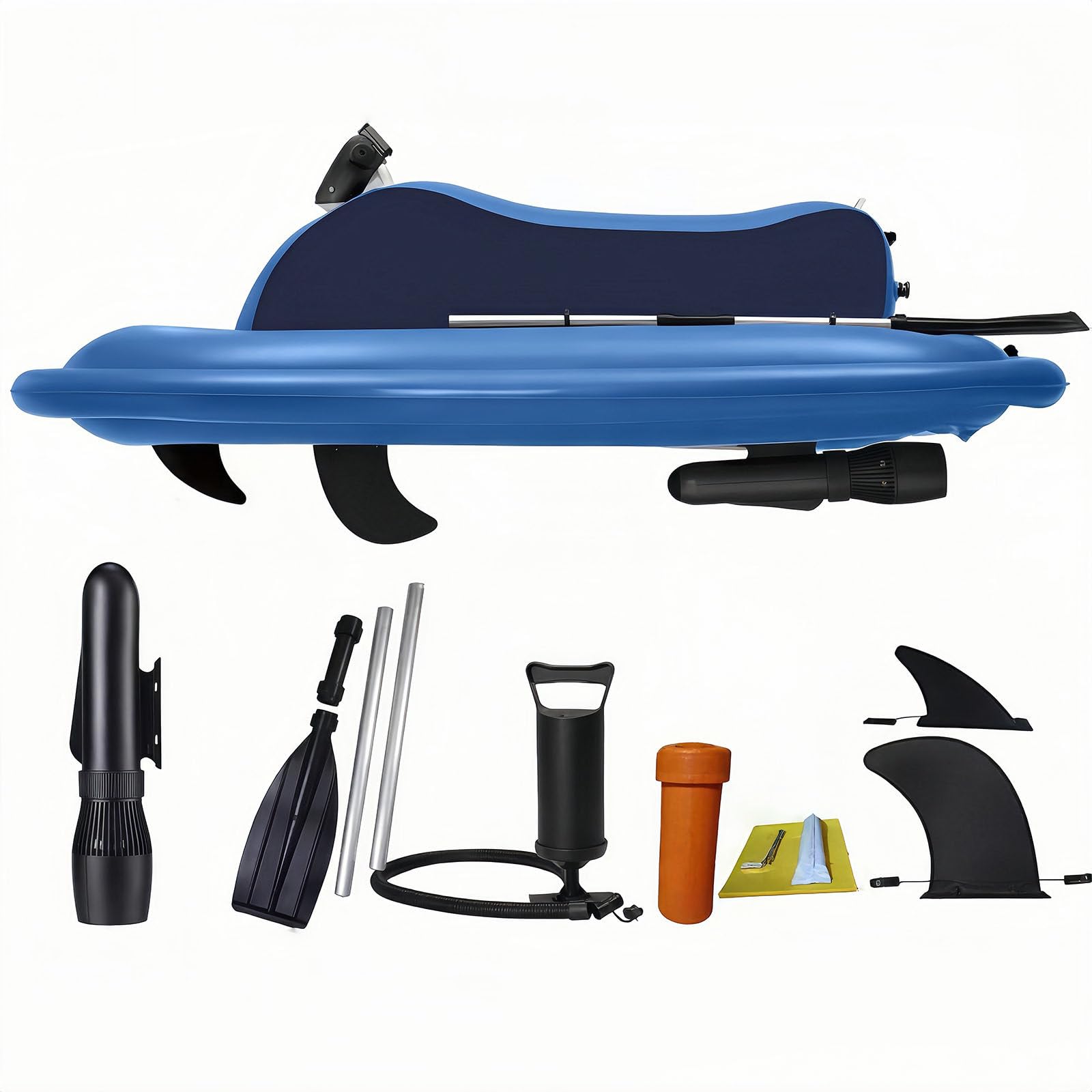 Electric Inflatable Jet Ski & Underwater Scooter, Blue 500W-16000mAh