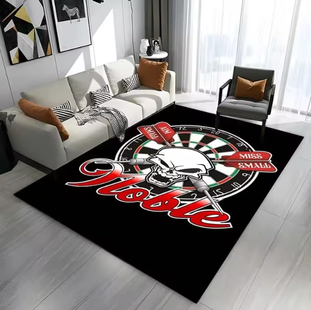 Tapis de paillasson créatif cible de sport 80x120cm au design coloré