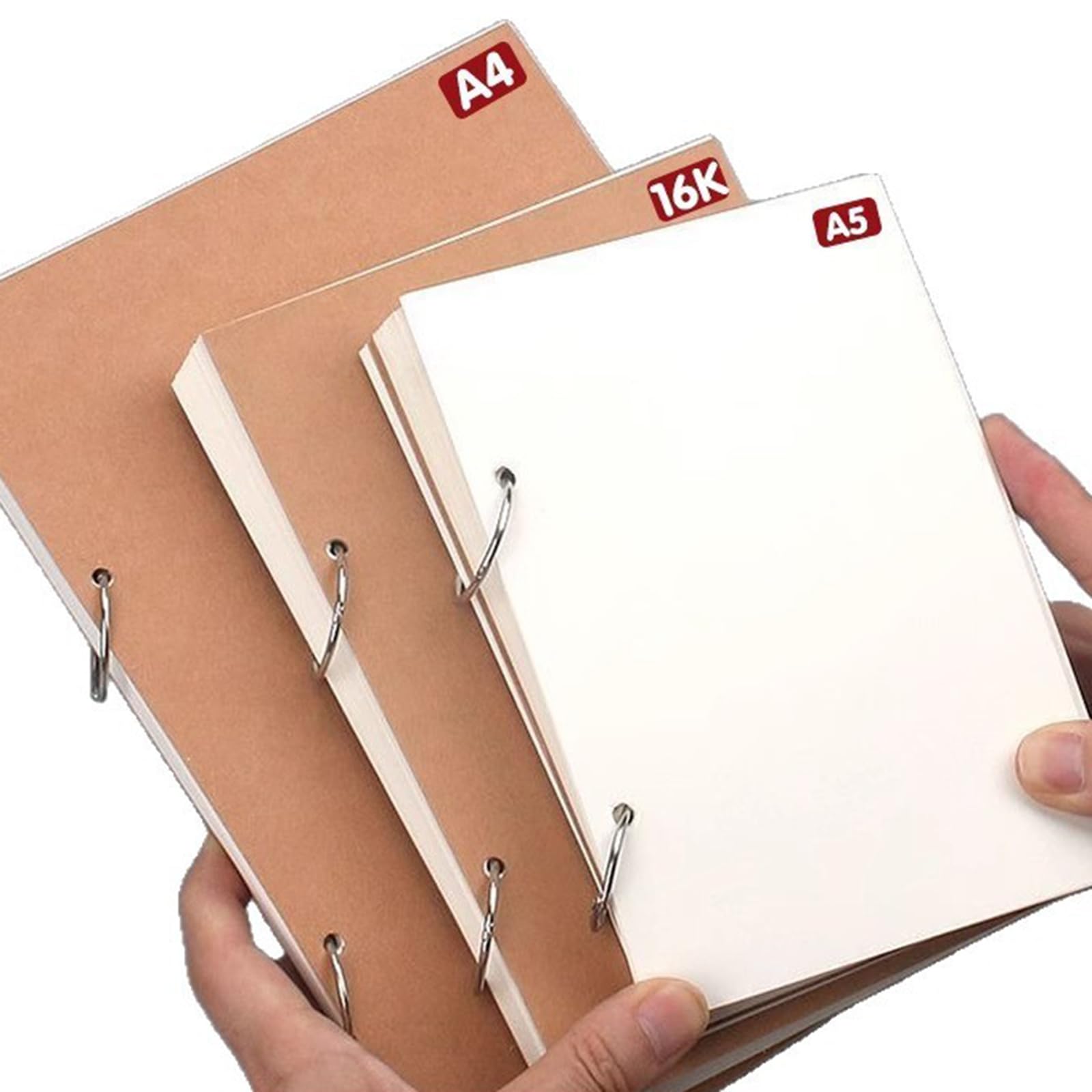 Bloc de papier à croquis multi-usages avec pages amovibles 160 g/m² pour graffiti, aquarelle et notes. Bloc de papier à croquis sans acide