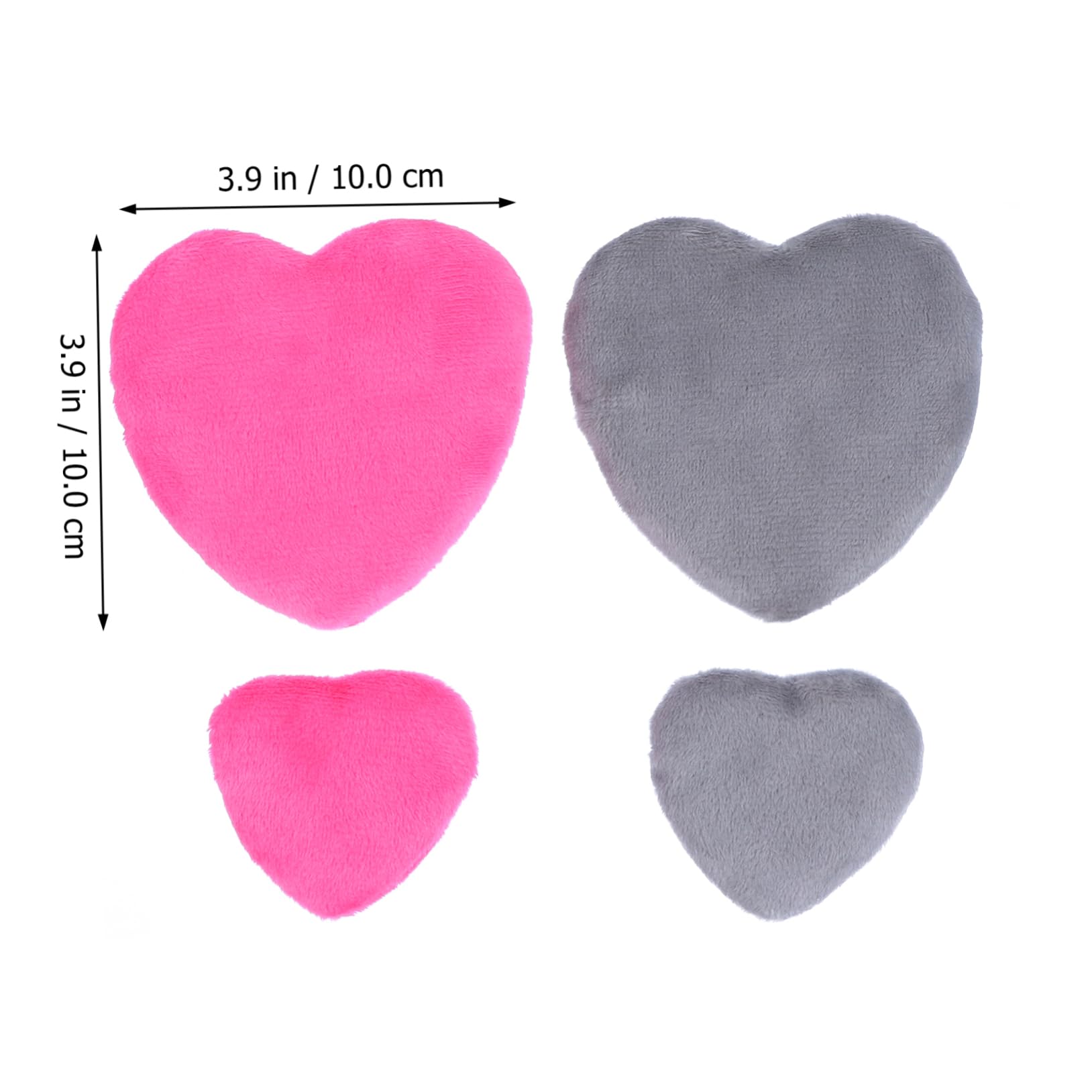 BIUDECO 4Pcs Heart Shaped Cotton Powder Puff Soft Makeup Sponges for Loose and Mineral Powder Versatile for Wet and Dry Use Easy to Clean for Foundation and Blush