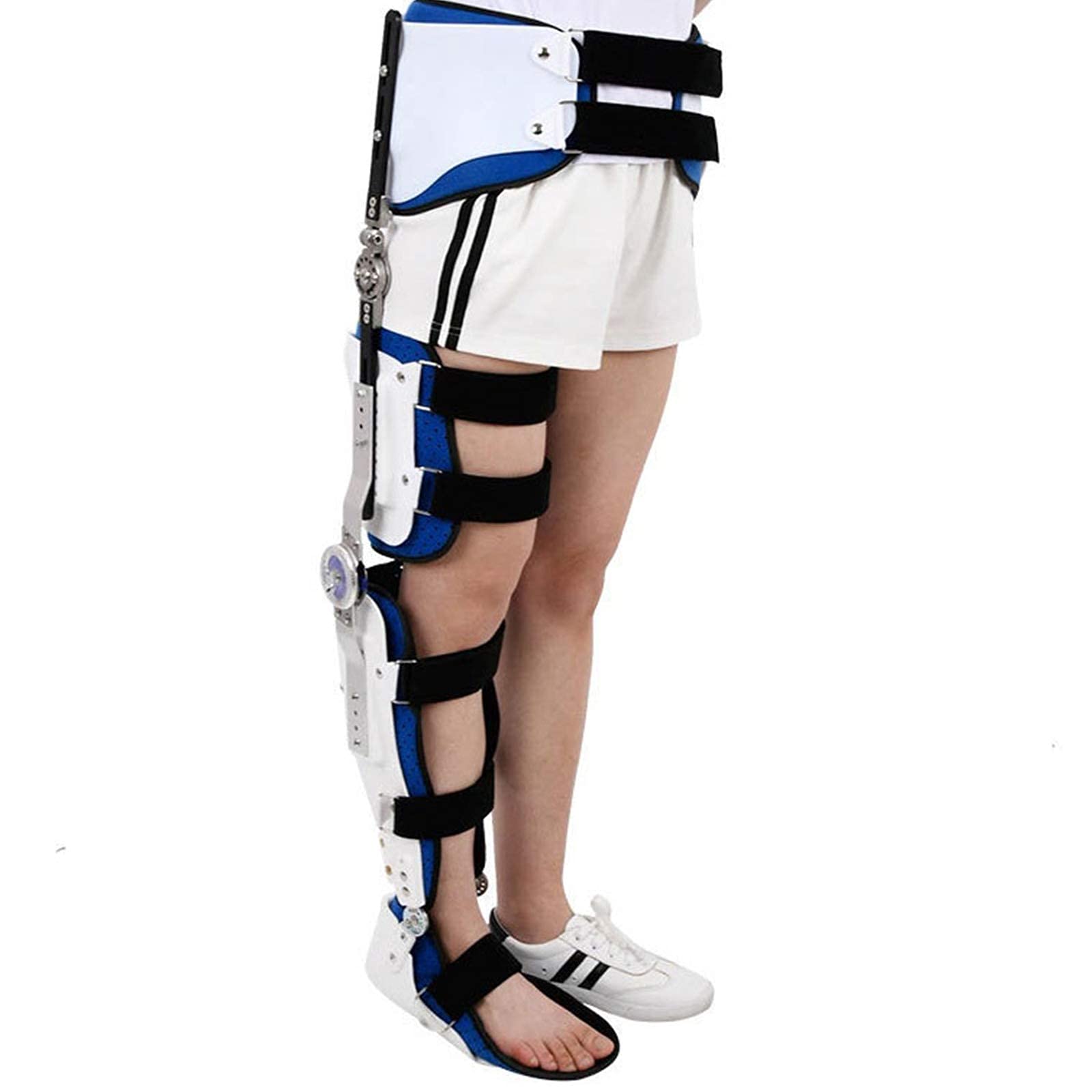 Postoperatorio con bisagras para cadera, tobillo, pie, rodillera, postoperatorio, abducción de cadera, rodillera con bisagras, soporte para cadera, ortesis ajustable para muslo, rodilla, tobillo y p