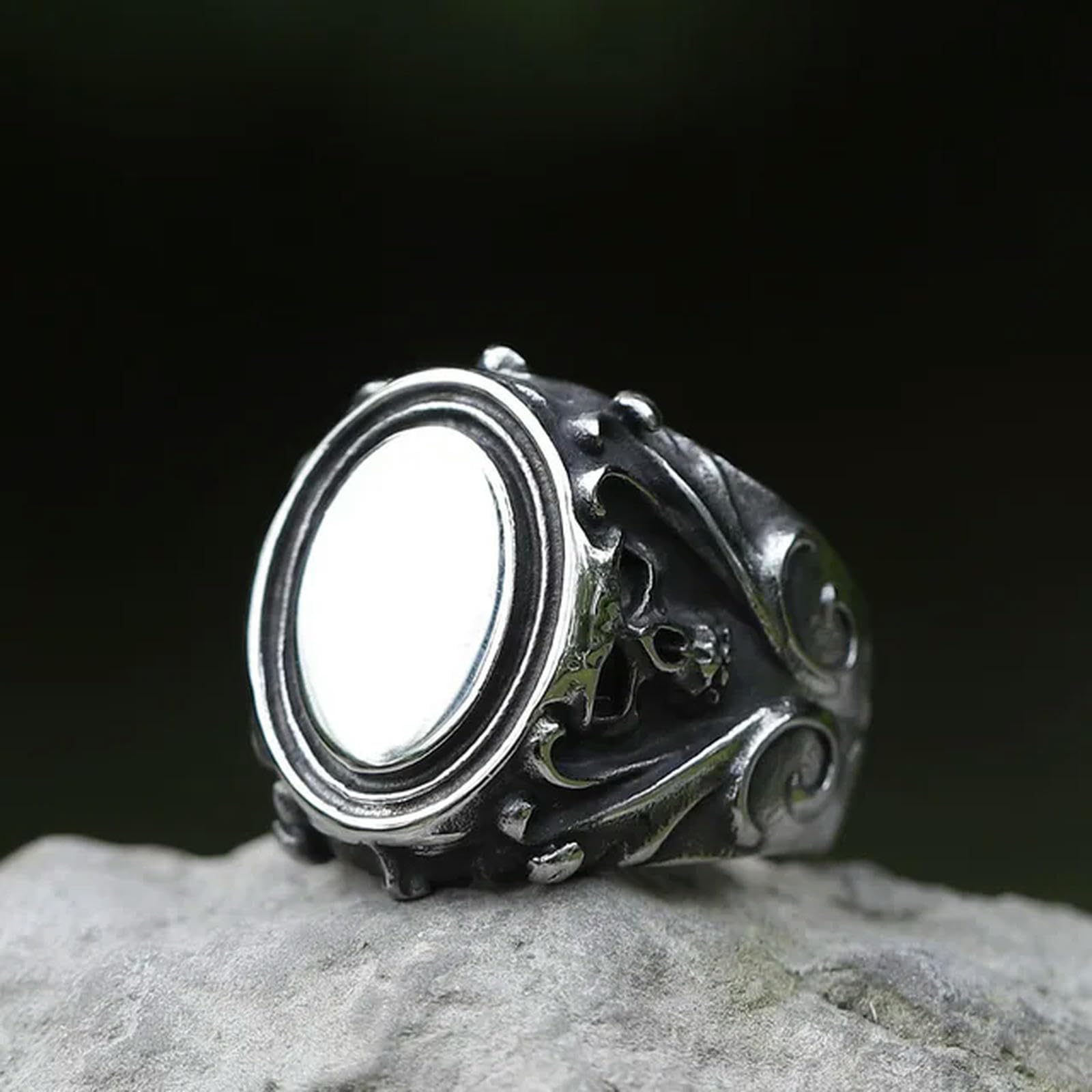 New Men's Ring Skull Gothic Ring Punk Motorcycle Fashion Jewelry Gifts Vintage