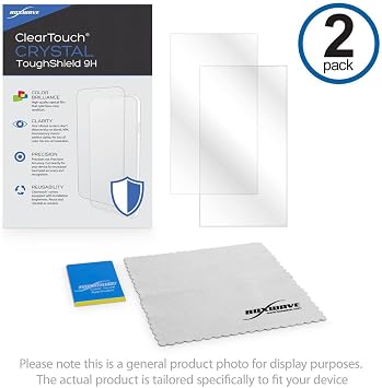 BoxWave Screen Protector Compatible with ASUS ROG Phone 7 - ClearTouch Crystal ToughShield 9H (2-Pack), Clear 9H Tough Flexible Film Screen Protector