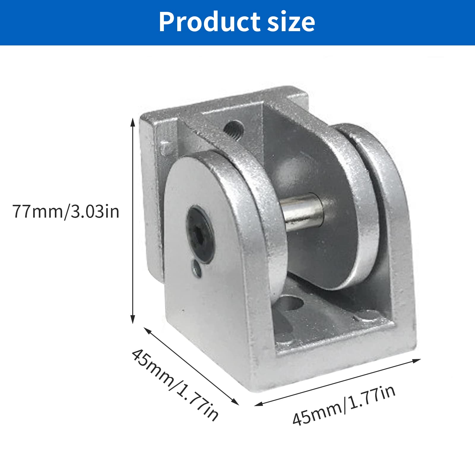4 conectores angulares articulados, perfil de aluminio ajustable, conector de perfil de aleación de zinc, conector articulado de 180°, bisagra de aleación de aluminio, piezas de impresora 3D