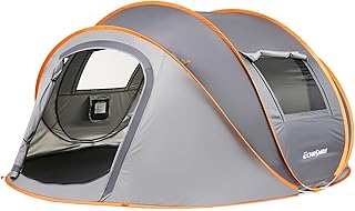 EchoSmile Pop up Zelt 4-8 Personen, Wurfzelt Wasserdicht mit 2 Belüftungsfenstern, Familienzelt & Campingzelt für Picknick, Wandern und Outdoor Aktivitäten