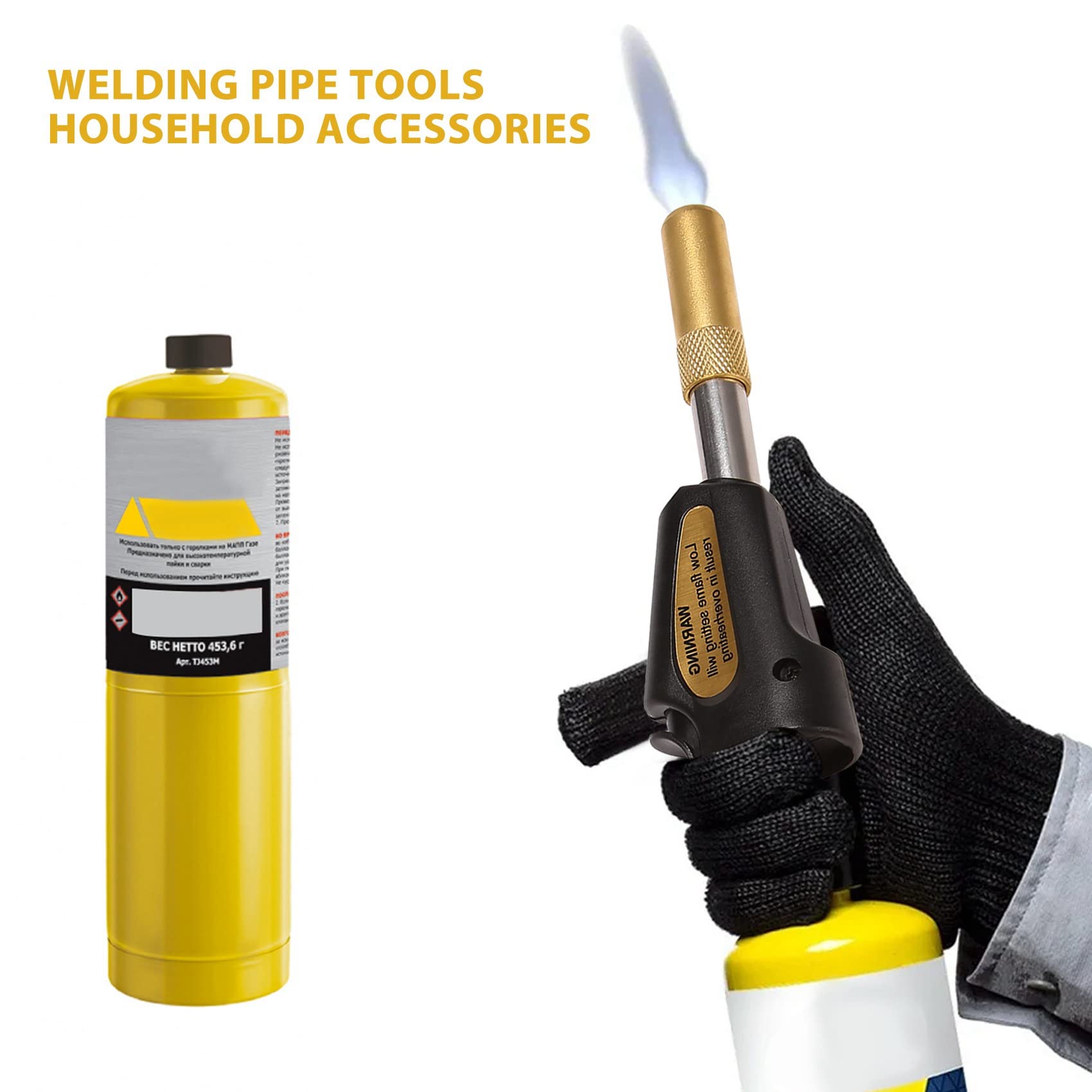 Puntas de antorcha turbo de gas, autoencendido, regulador, soldadura, soldadura, herramienta de fontanería, accesorio para el hogar
