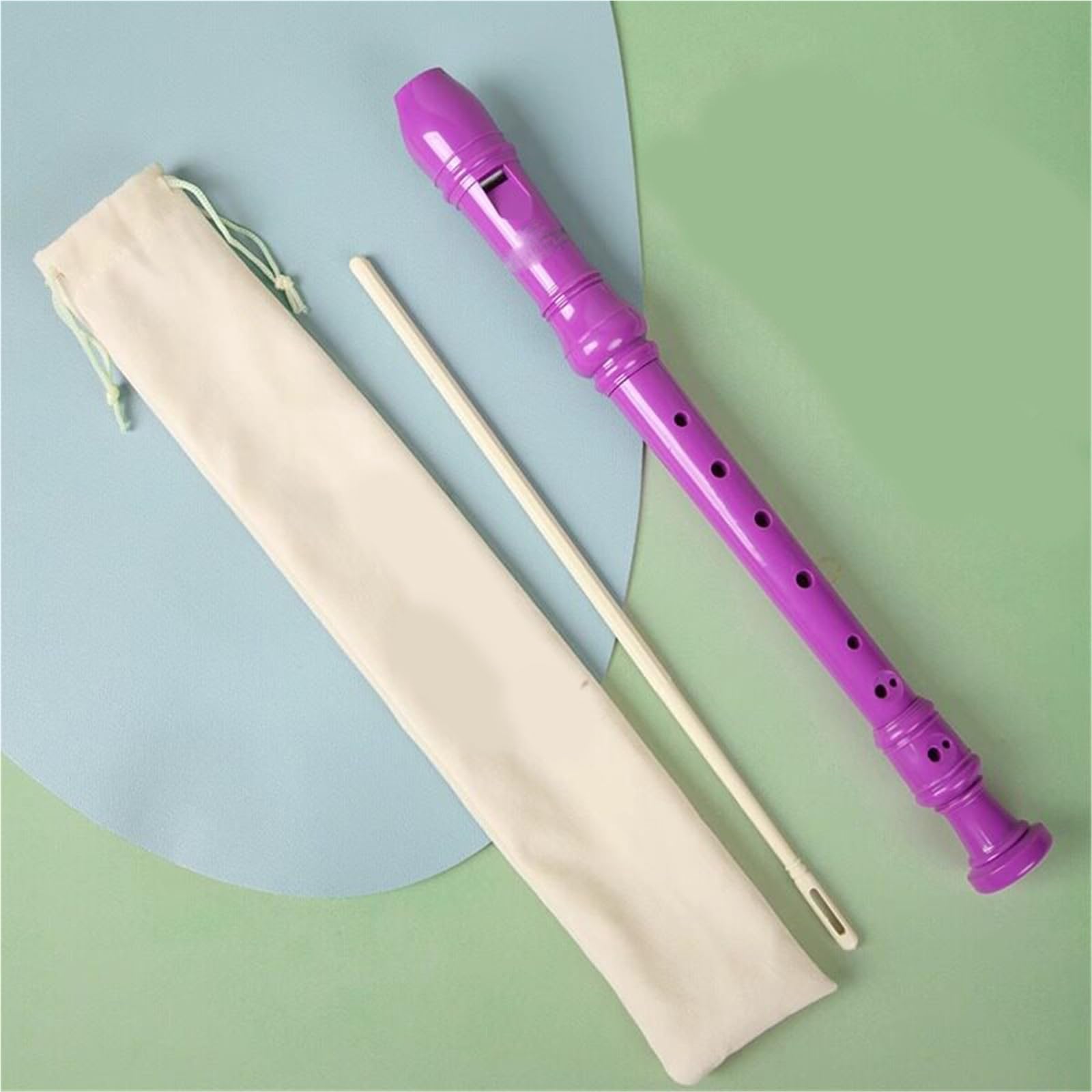 Flûte À Bec Soprano (doigté Allemand De C) Instrument Vent 8 Trous Pour Débutants Flûte À Bec Débutants(Purple)