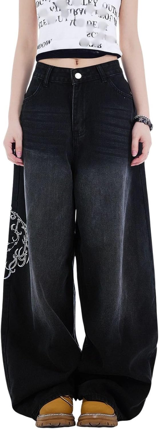 Baggy Jeans for Woman Men High Waisted Barrel Leg Jeans Trendy Boyfriend Denim Pants Vintage Streetwear Clothes - Image 3