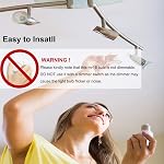 MR16 LED Bulb Non Dimmable 5000K Daylight White 5W AC/DC 12V 50W Halogen Equivalent 500lm GU5.3 Bipin Base 40 Degree Spotlight for Track Recessed Lighting and Outdoor Landscape Lighting 6-Pack