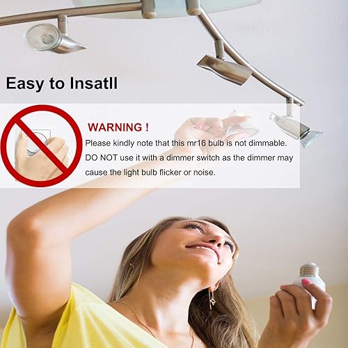 Miniatura 4 de FTL Bombilla LED MR16, no regulable, 5000 K, luz diurna, vidrio blanco, 5 W, CACC, 12 V, 50 W, equivalente a halógeno, 500 lm, GU5.3, base bipin,