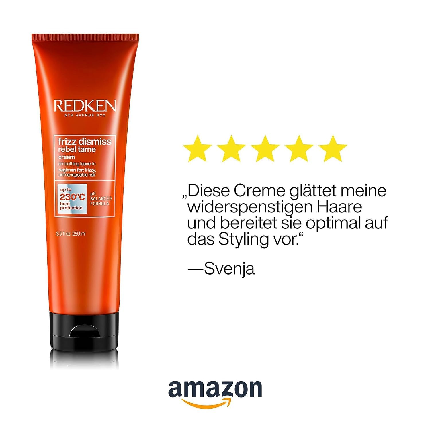 Redken Haarlotion mit Anti-Frizz-Effekt für widerspenstiges Haar, Mit Babassu-Öl und Smoothing Komplex, Frizz Dismiss Rebel Tame, 1 x 250 ml