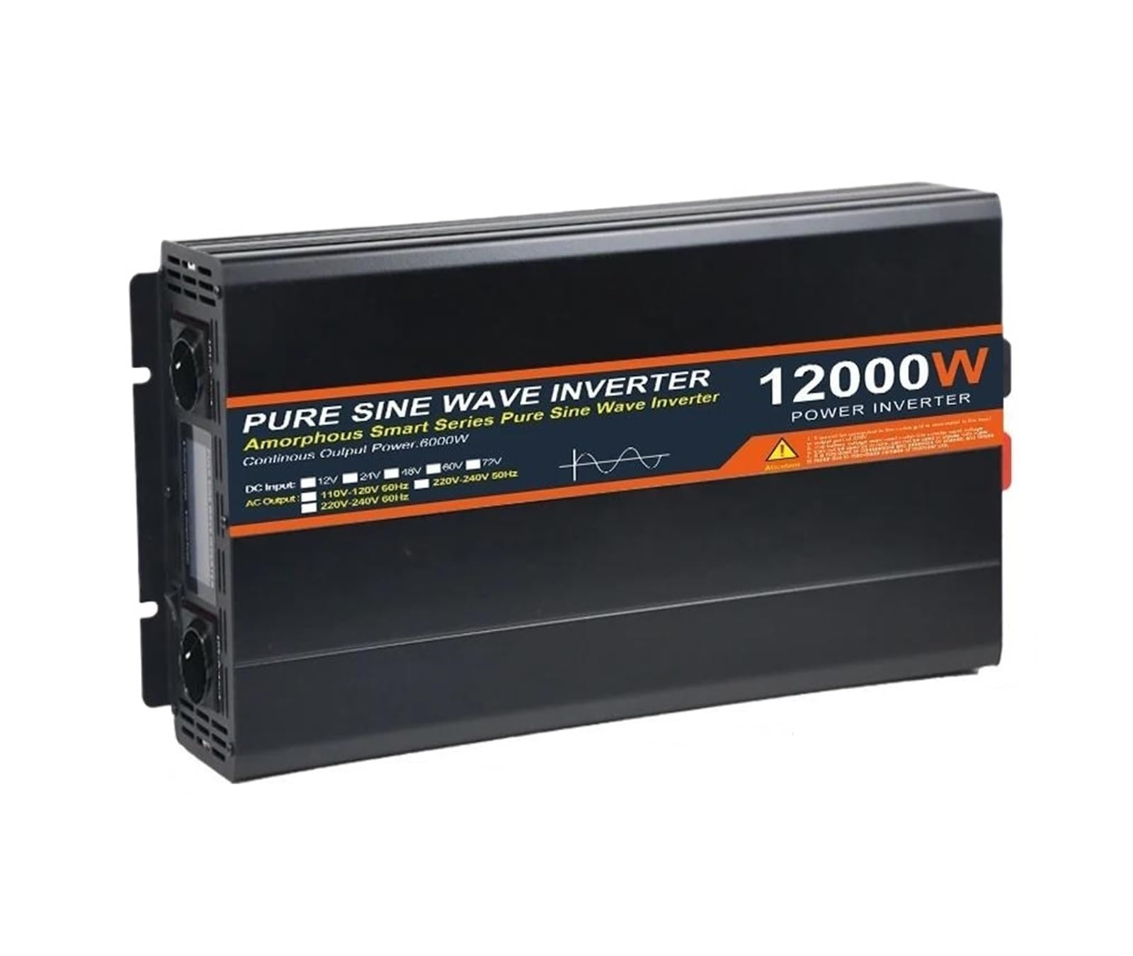 Inversor de onda pura 12000W transformador solar 24V a 220V convertidor 8