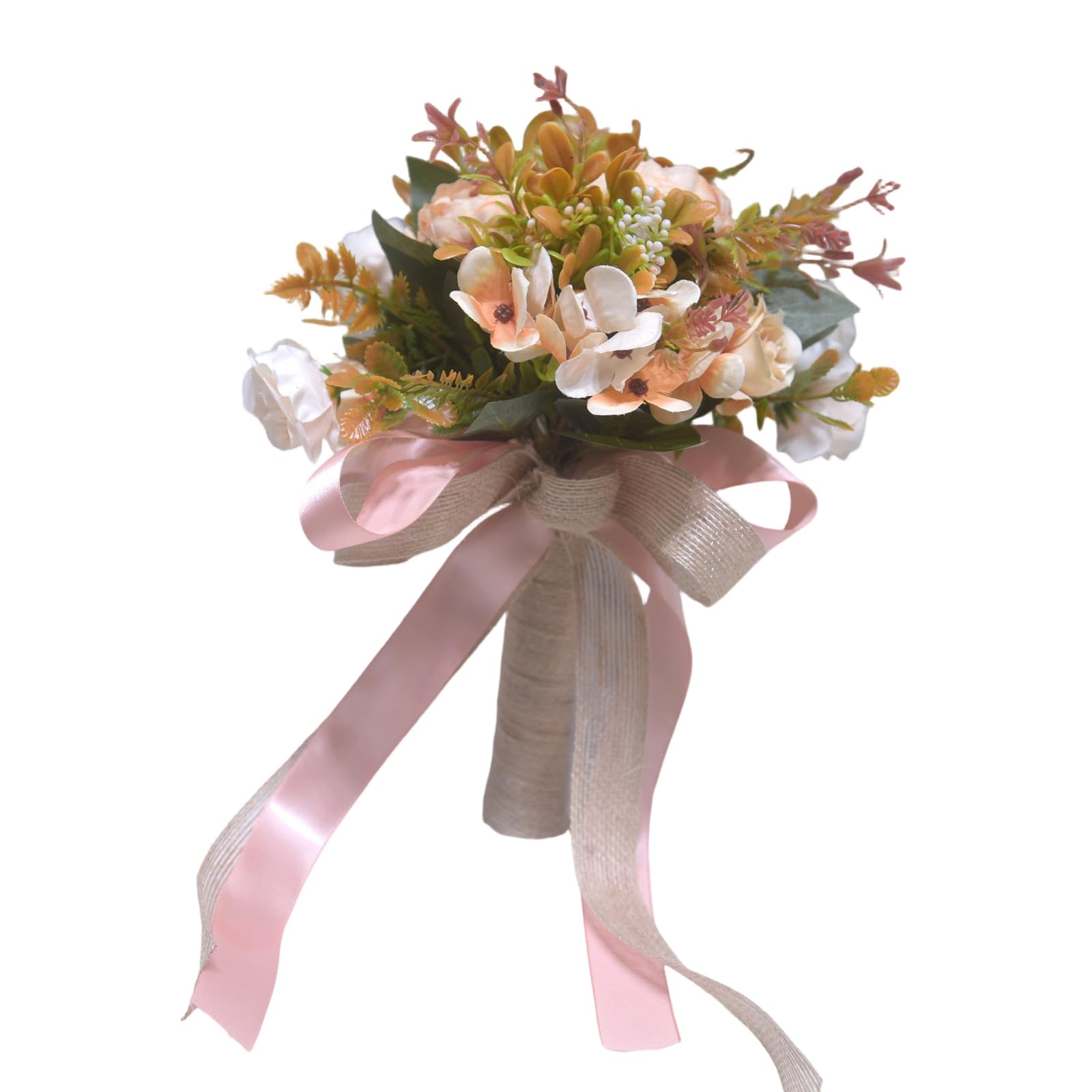 HDOYTXXM Artificial Flower Bride Bouquet Silk Flower Wedding Handheld for Indoor Outdoor Weddings Event Vow Exchanges Outdoor Ceremony