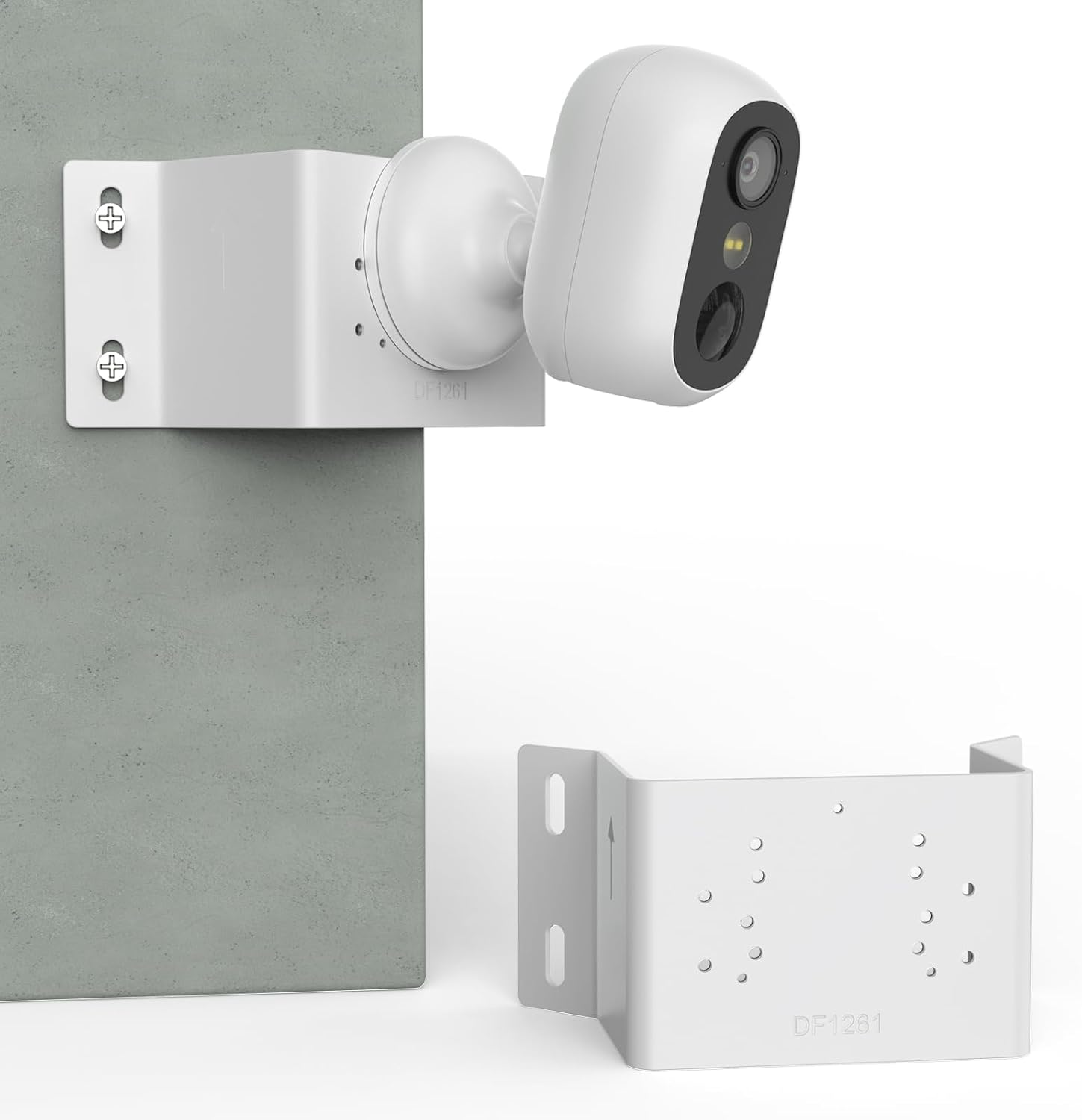 Corner Mount for eufy Security eufyCam C35 Aluminium Mounting Bracket Accessory for Outdoor and Indoor Surveillance Camera White