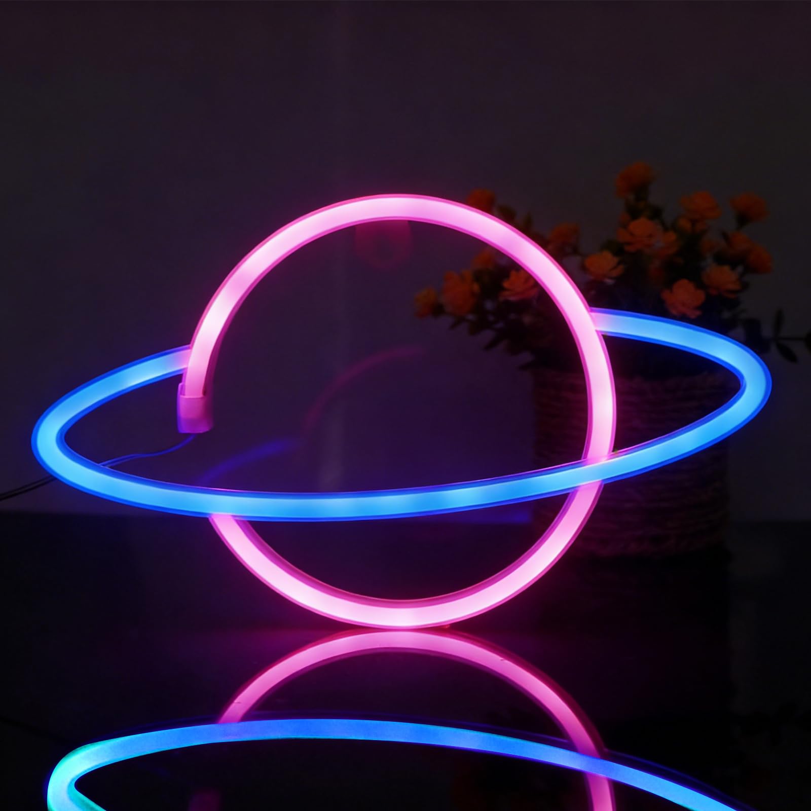 Planet Neon Signs, LED Neon Light Sign, USB or Battery Powered, for Bedroom Living Room Wall Decor