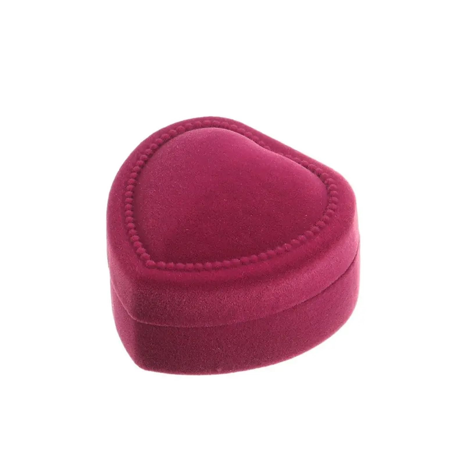 Ring Box Engagement Ring Boxearring Box Small Jewellery Organiser Cases(Heart shape-rose red)