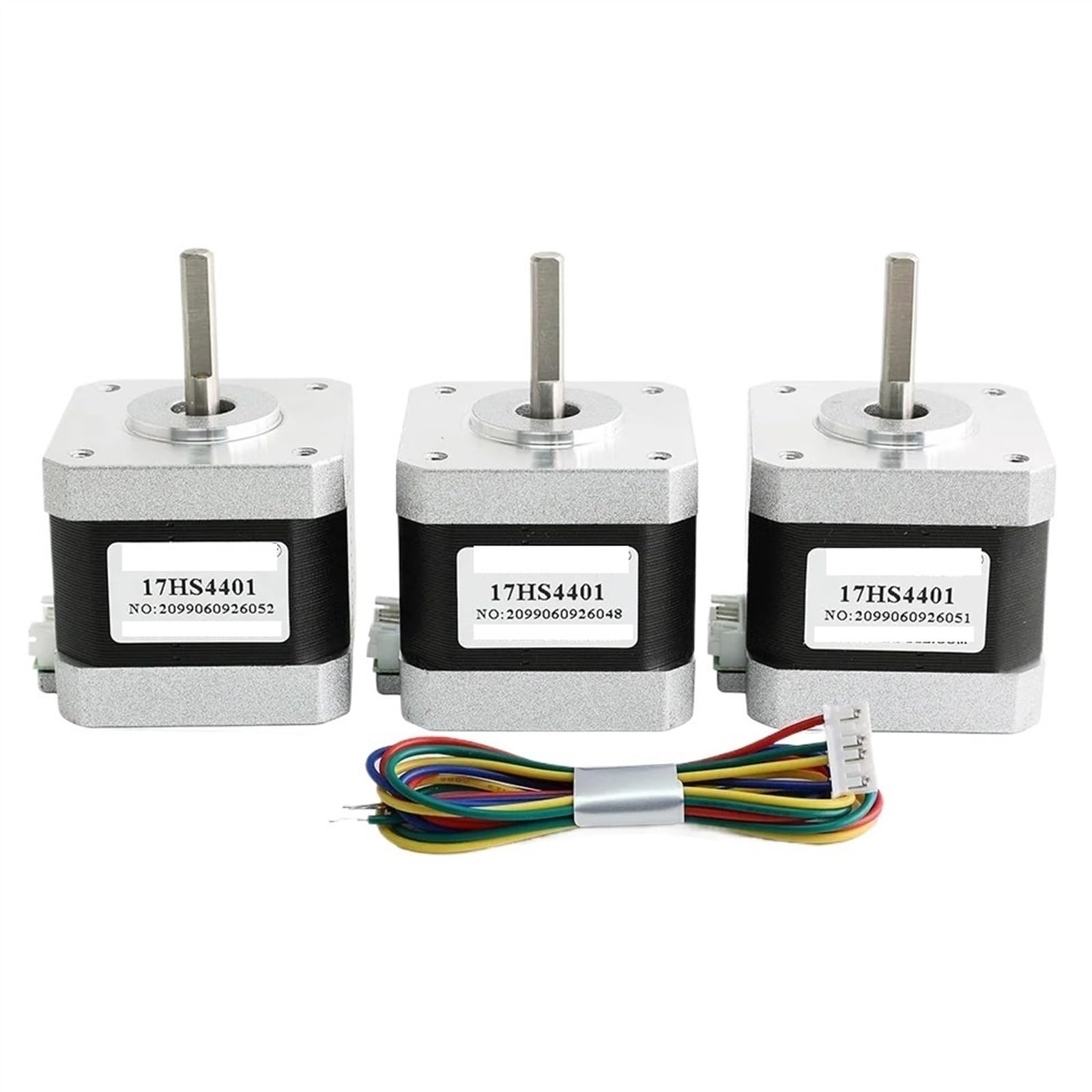 Motor paso a paso, 17HS4401 40mm Nema17 Motor paso a 42 Nema 17 42BYGH 1.5A 4 conductores for impresora 3D(5pcs)