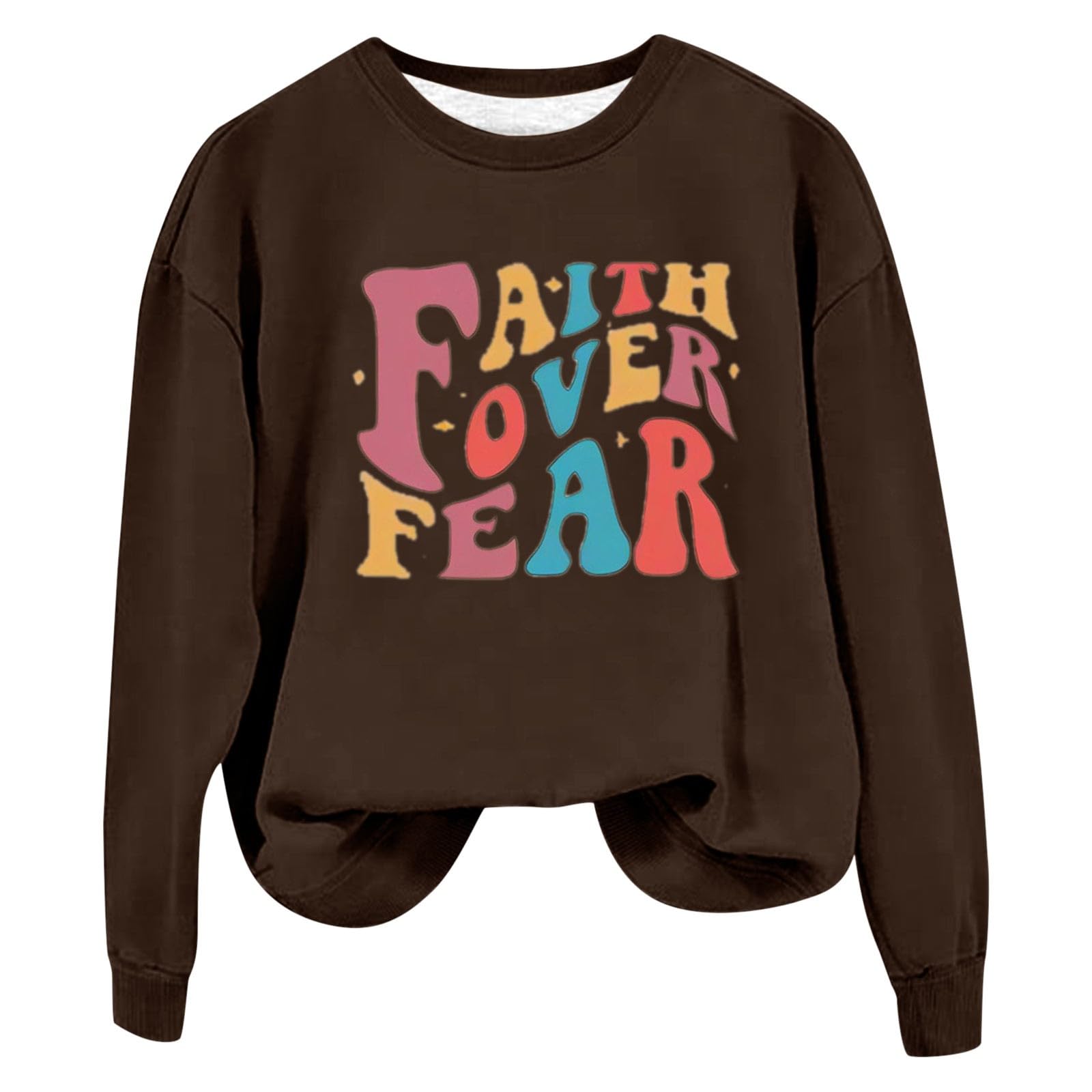 Sweatshirt for Women Graphic Long Sleeve Shirts Casual Fashion 2023 Plus Size Crewneck Pullover Sweater Fall Winter Cute Tops