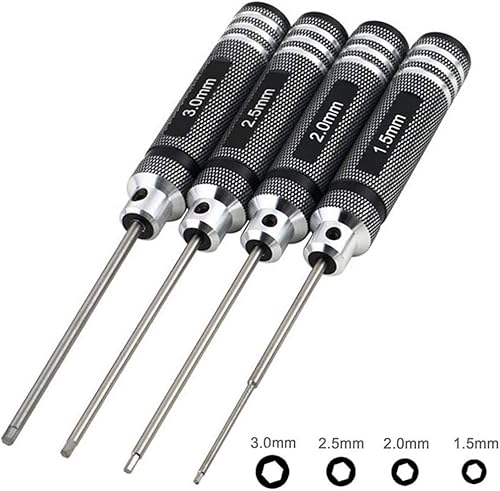 Vista 3 de Kit de herramientas Rc Kit de reparación de destornillador hexagonal para RC Coche Barco Multirotors Modelos de equipos eléctricos