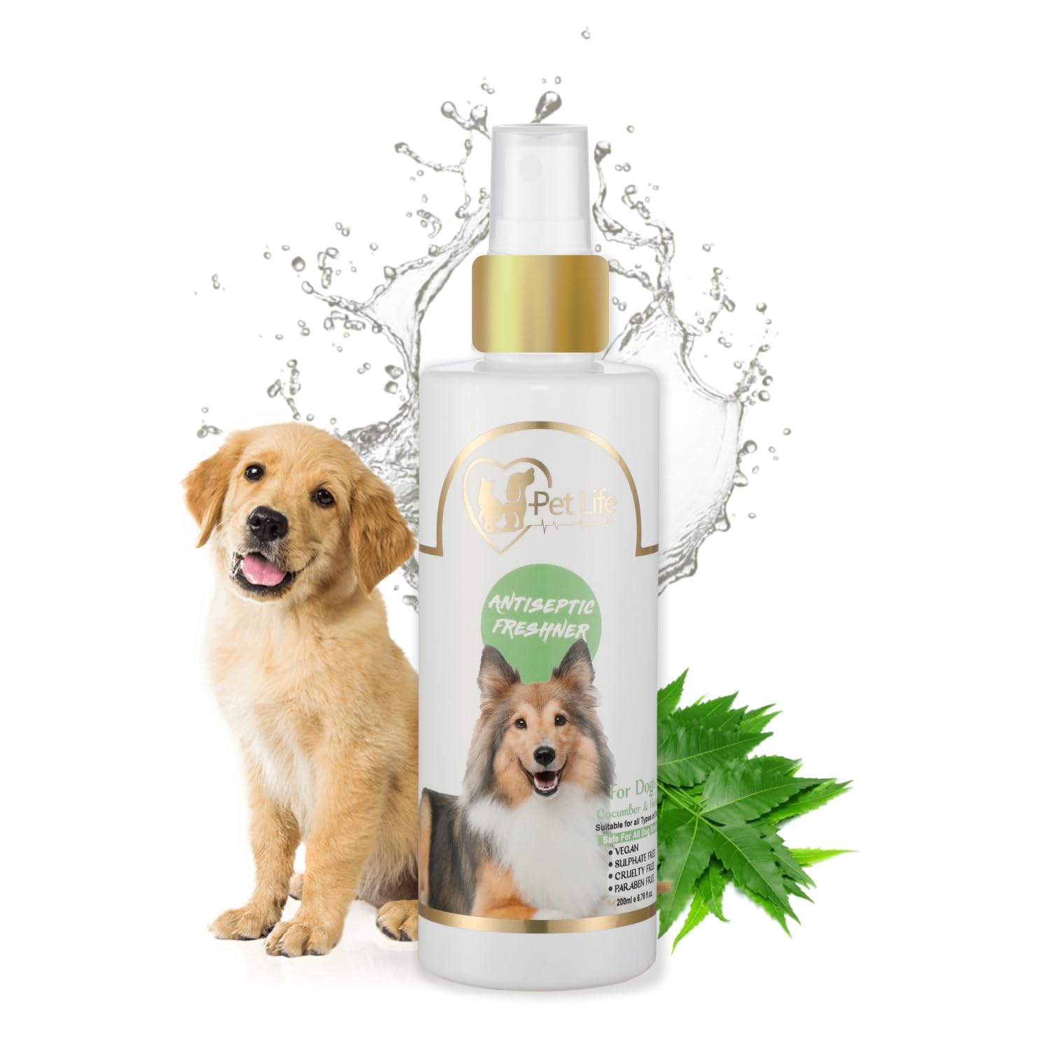 Pet Life Antiseptic Freshener Spray For Labrador Retriever Dog & Puppy | Odor Eliminator, Safe Deodorizer, Dog Coat Smell, Body Bad Odor -Safe & Effective Pet Friendly Formula For All Dog Breed- 200Ml (B0B6D8H851) Amazon Price History, Amazon Price Tracker