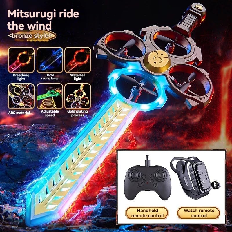 Remote Flying Sword Drone,Foam Remote Control Airplane with with 4 types LED Lights, 360° Flip, Gyro Stabilize Systems - Image 4