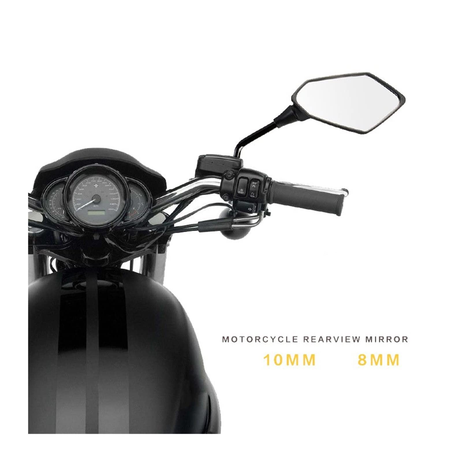 Rétroviseurs Moto Rétroviseurs Électromobiles Rétroviseurs Vélo Électrique Rétroviseurs Accessoires Rétroviseurs Scooter Moto Miroir Rétroviseur Rétroviseur Latéral(10mm)