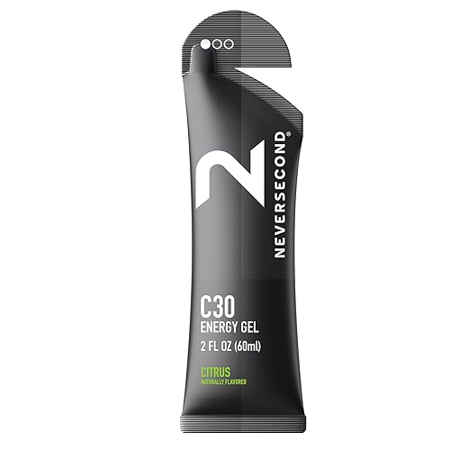Neversecond Gel energético C30, nutrición e hidratación de rendimiento, gel energético Never2 para ultra triatlones, ciclismo y maratones (sabor
