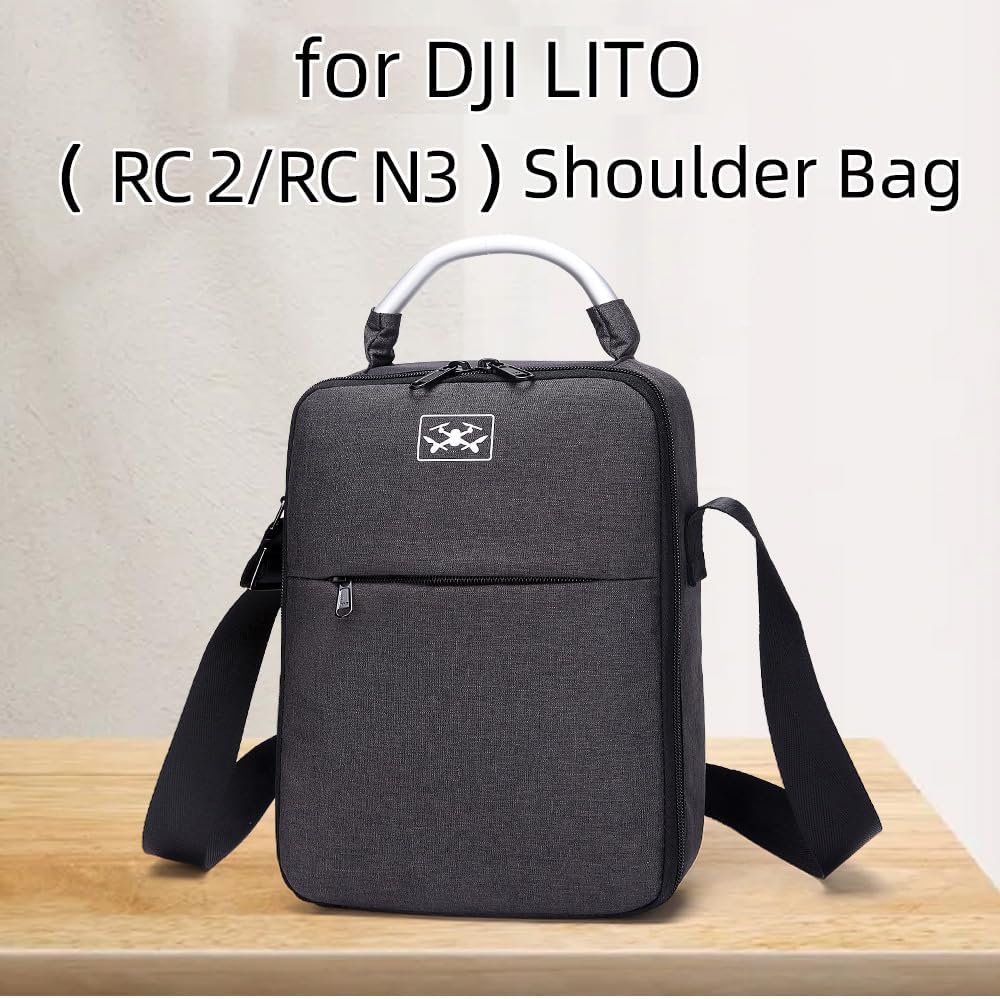 Borsa di immagazzinaggio per DJI Lito X1/Lito 1, custodia da trasporto portatile organizzatore da viaggio borsa a tracolla EVA custodia protettiva per Lito 1/X1 Drone RC-N3/RC 2 controller batterie