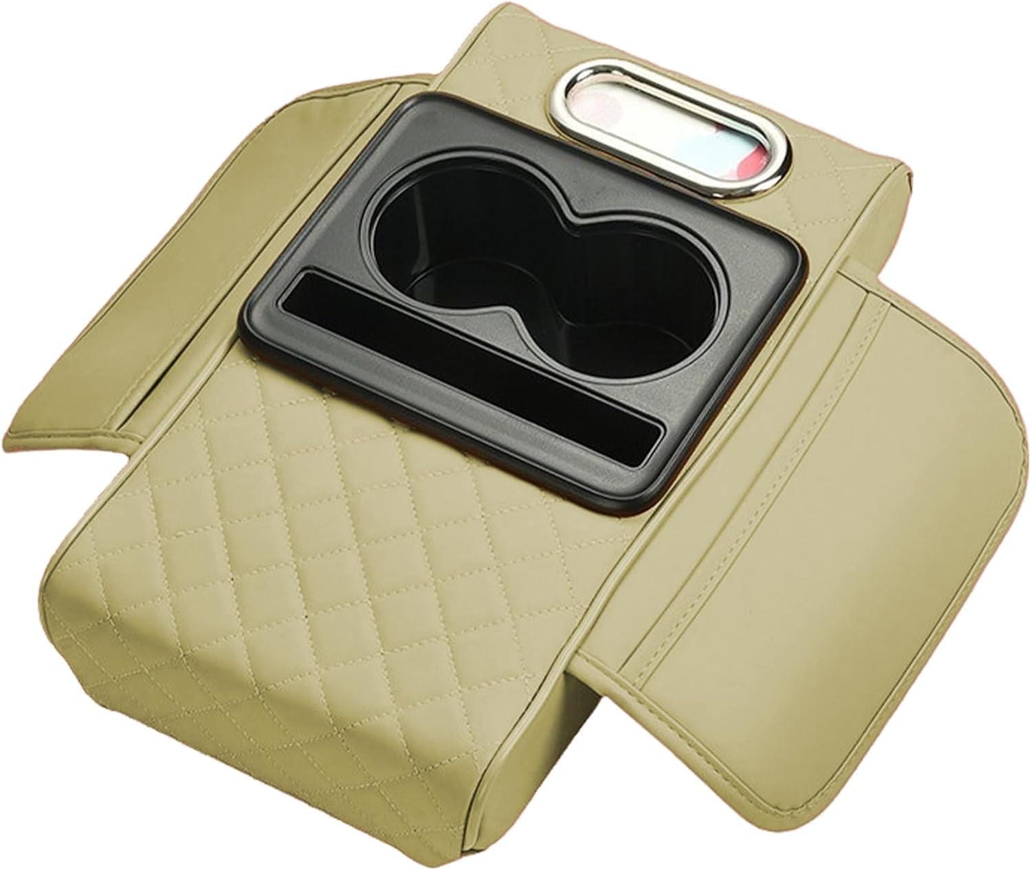 LMYLFHSG Center Console Box Organizer for Lincoln Nautilus Aviator Corsair Navigator L,Center Armrest Box Cover Large PU Leather Car Armrest Pad,Green