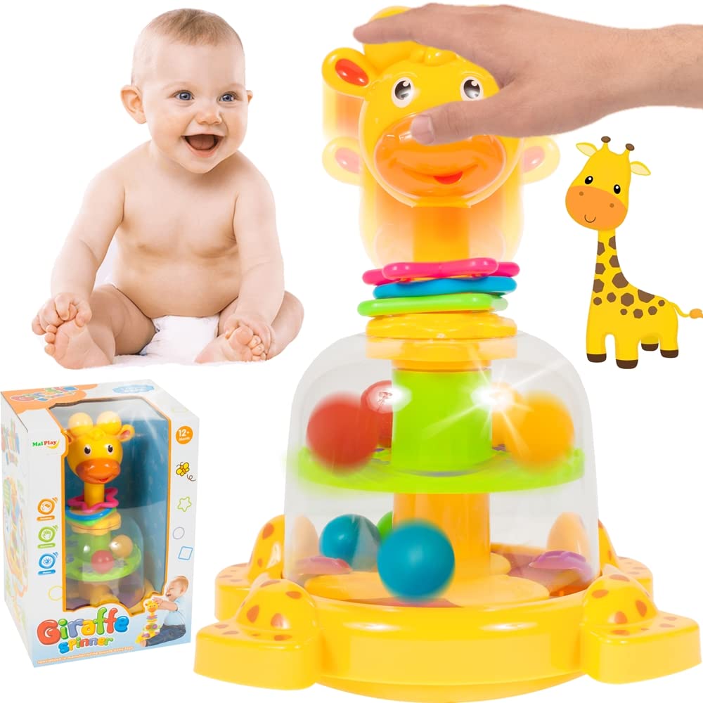 MalPlay 5901924206323 Bączek Żyrafka ,żółty
