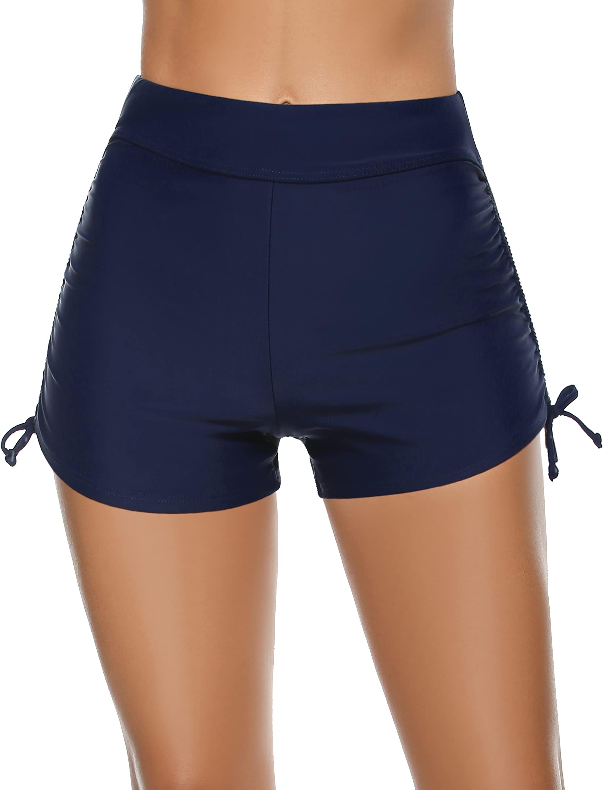 Tournesol Women's Swim Shorts High Waisted Bathing Suit Bottoms Swimsuit Boy Shorts Bikini Tankini Board Shorts Swimwear