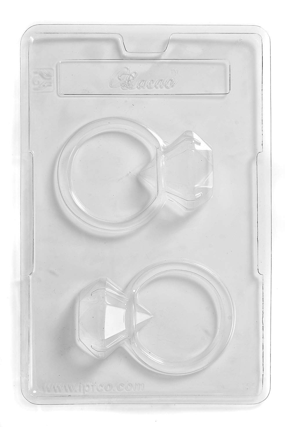 Mystic Moments Transparent Cacao | Diamond Ring Chocolate Mould 2 Cavity