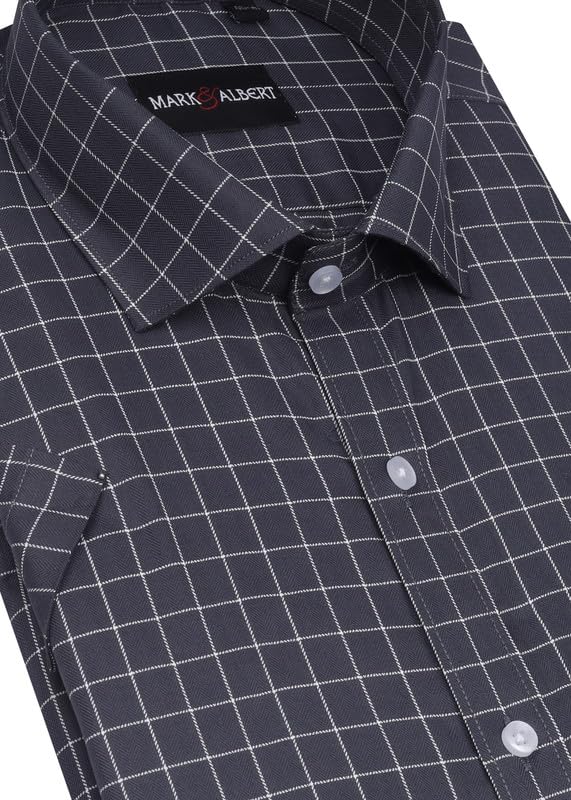 Image of Mark & Albert Men's Half Sleeves Regular Shirt