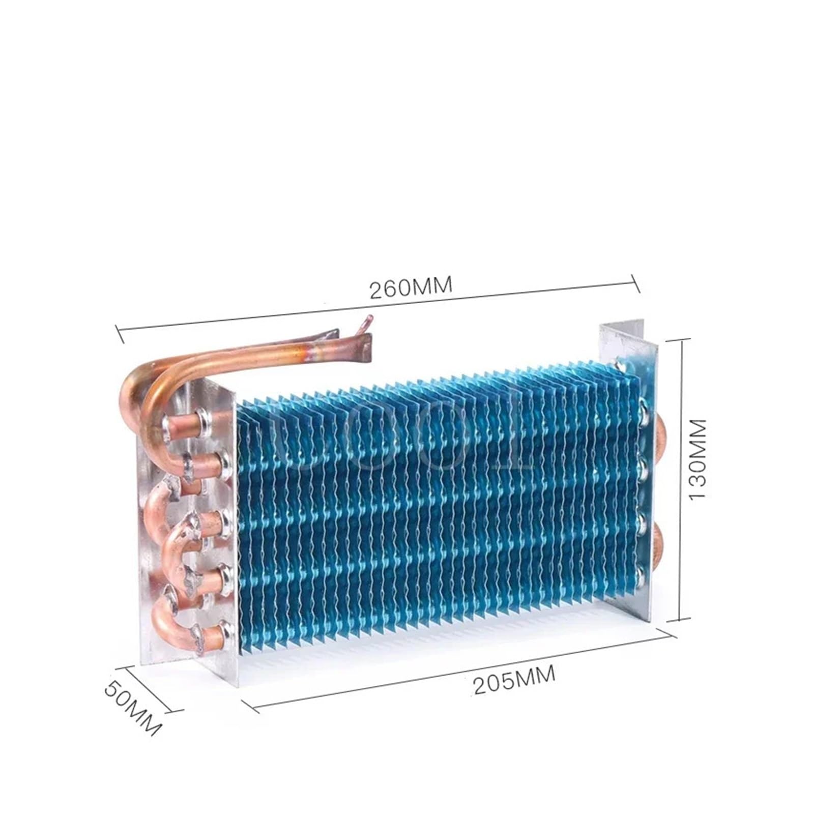 Evaporatore Congelatore Frigorifero Vetrina Refrigerata Tubo Di Rame Pinna Condensatore Raffreddato Ad Aria 2 * 4 * 260MM