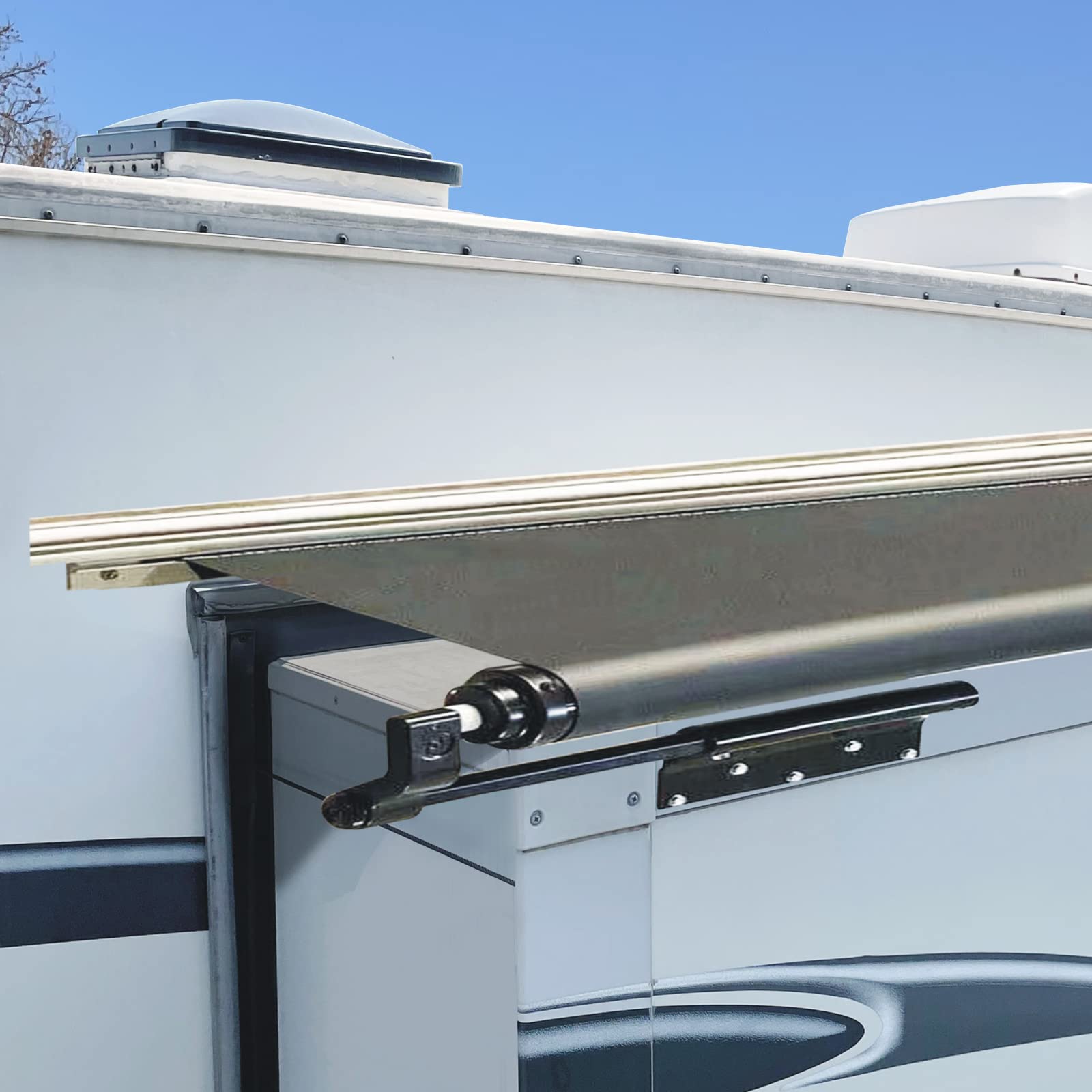 Buy DulepaxRV Slide Out Awning Fabric Replacement(46" x 110", Black