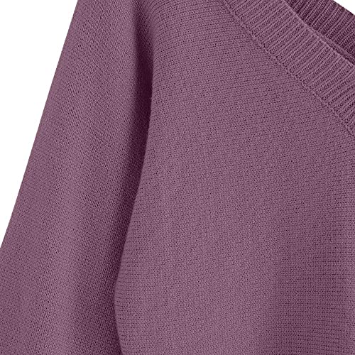 Image of ZAFUL Women's Cropped Sweater V-Neck Long Sleeve Pullover Jumper Knit Top
