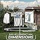 Vileda Sun-Lift Compact Wäschespinne, 40 m Leinenlänge,höhenverstellbar 1,55-1,72 m, Easy-Lift-System, inkl. 8 Kleiderbügelhalter, Bodenhülse, UV-beständige Schutzhülle, Farbe Grau, Eco-Verpackung