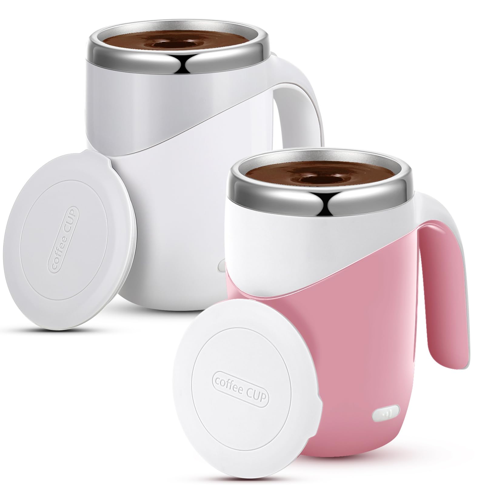 Patelai 2 Pcs Self Stirring Coffee Mug Bulk