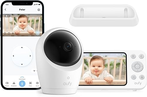 eufy - Monitor de bebé E20 y base de carga para monitor de bebé (paquete)