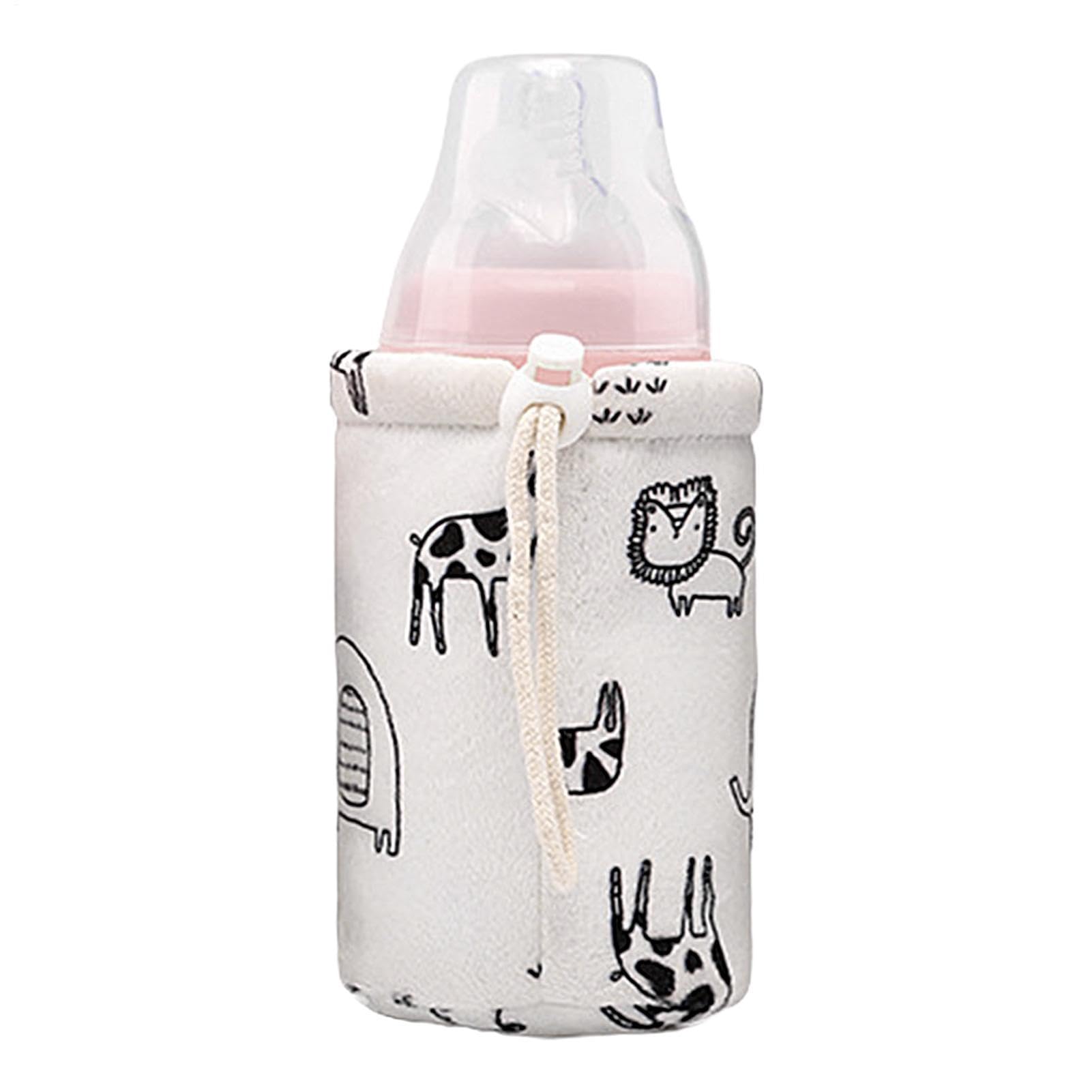 Thermal Bottle Bag - Soft & Cotton Nursing Bottle Insulator | Universal Water Bottles Sleeve For & Kids | Adjustable Beverage Warm Holder Pouch Travel & Everyday Use
