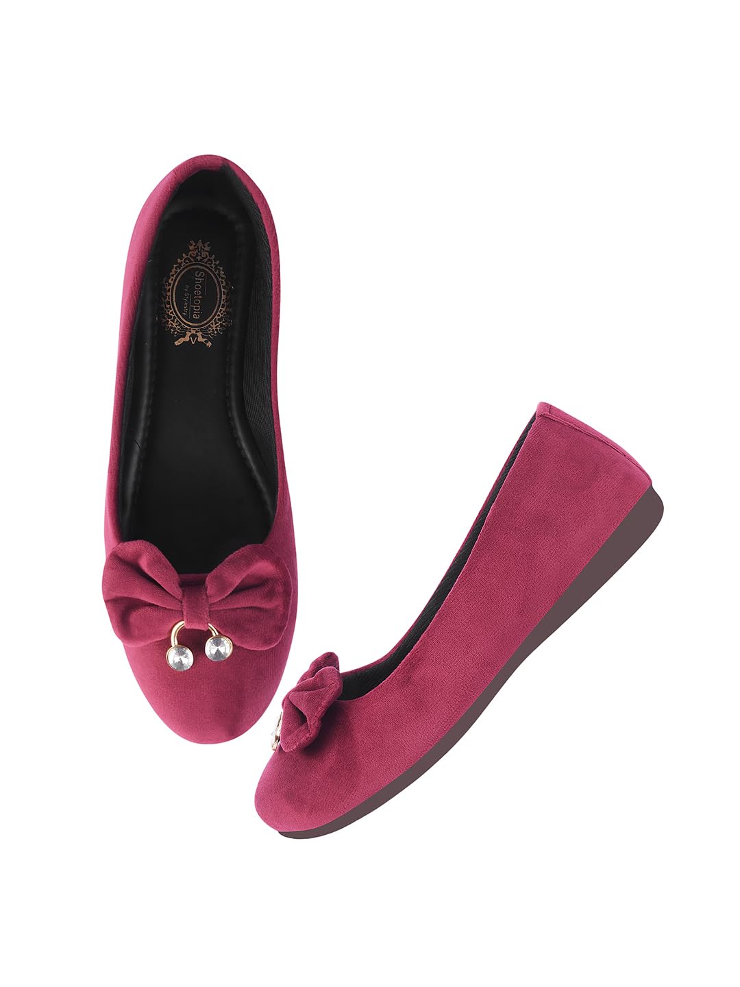 Shoetopia Stone Buckle Detailed Cherry Belly for Girls-EU37 (B0D5HFBS88) Amazon Price History, Amazon Price Tracker